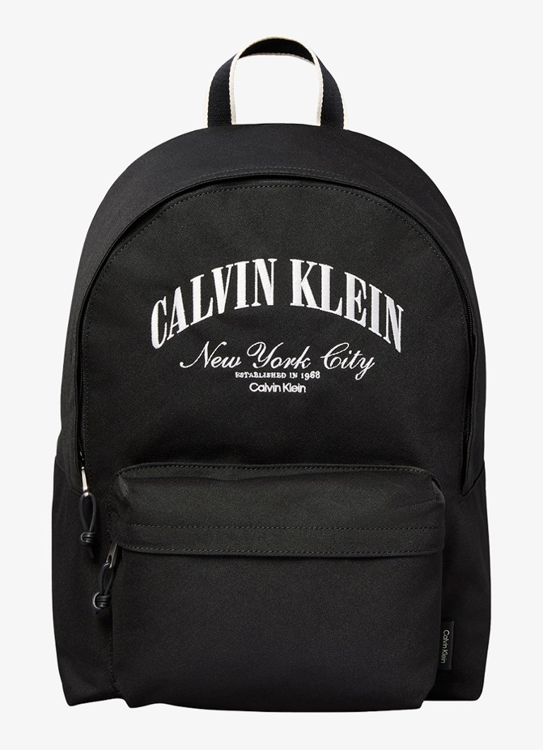 Calvin Klein Heren Rugzak met logo in de kleur Zwart
