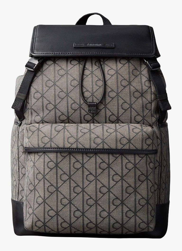 Calvin Klein Heren Rugzak met logoprint in de kleur Zwart
