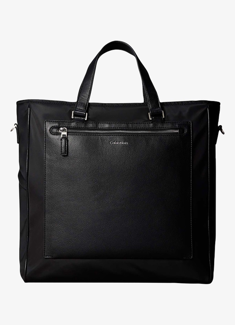 Calvin Klein Dames Shopper met logo in de kleur Zwart