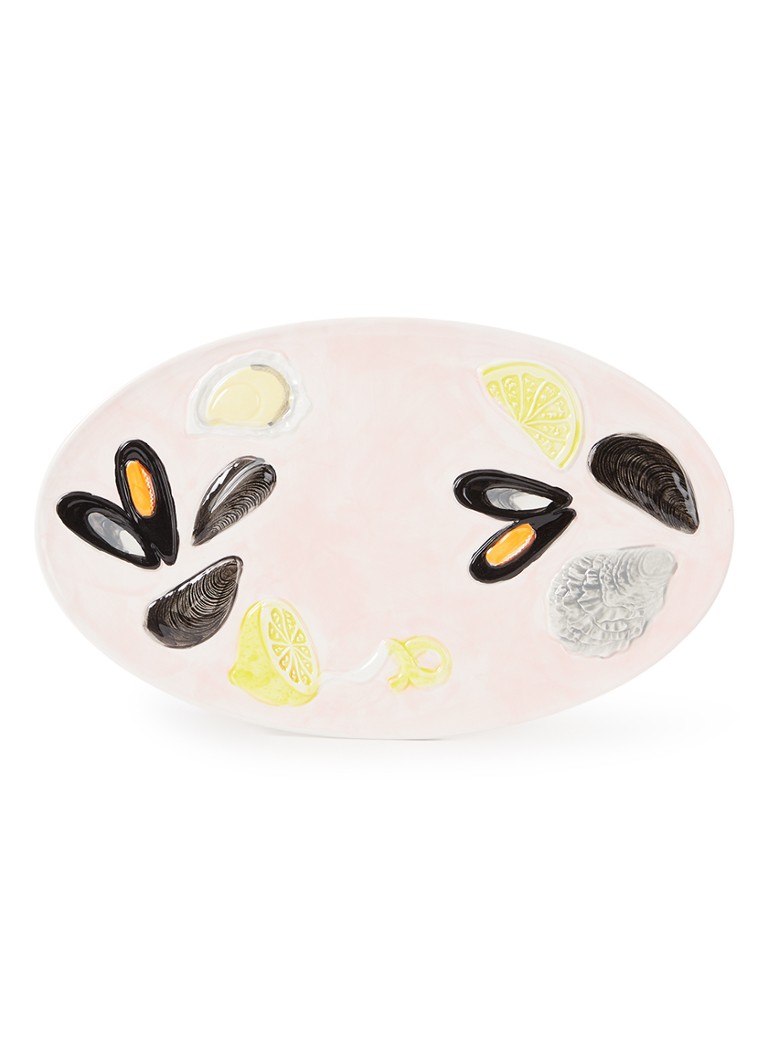 &Klevering De La Mer Oyster serveerschaal 33 cm Roze - Deal