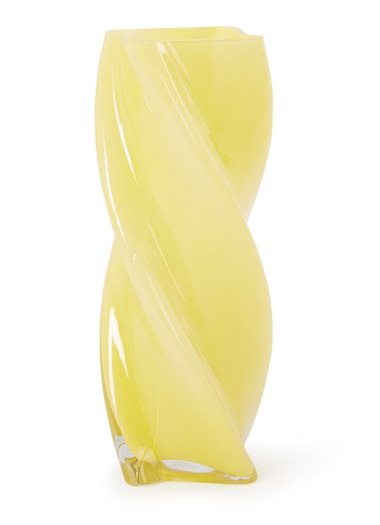 &Klevering Marshmallow vaas 30 cm Geel - Deal