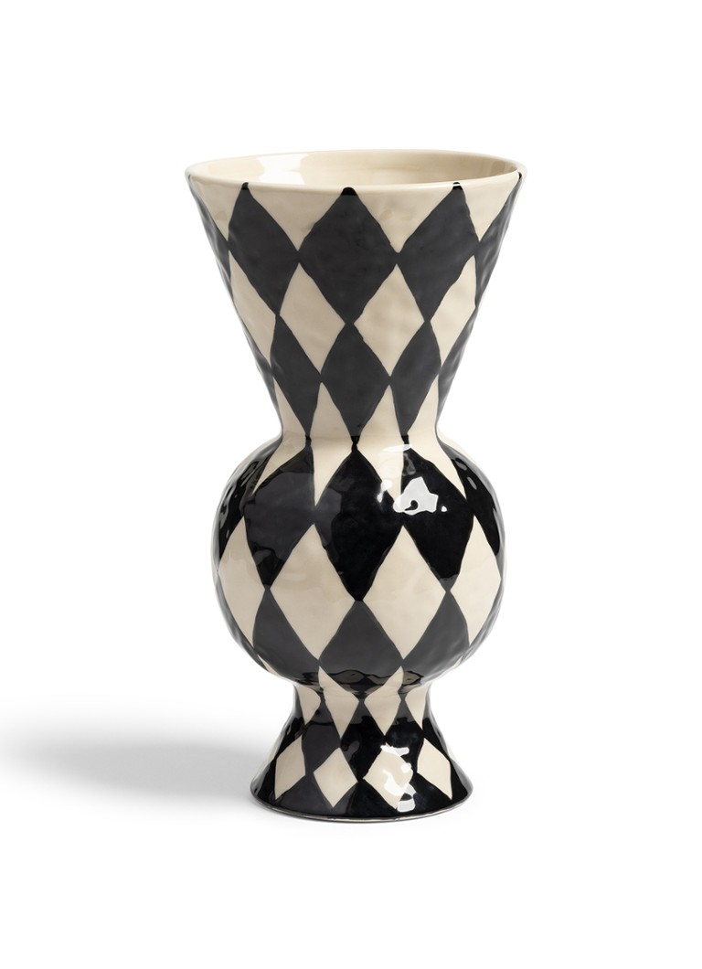 &Klevering Rhombic vaas 29,5 cm Zwart - Deal