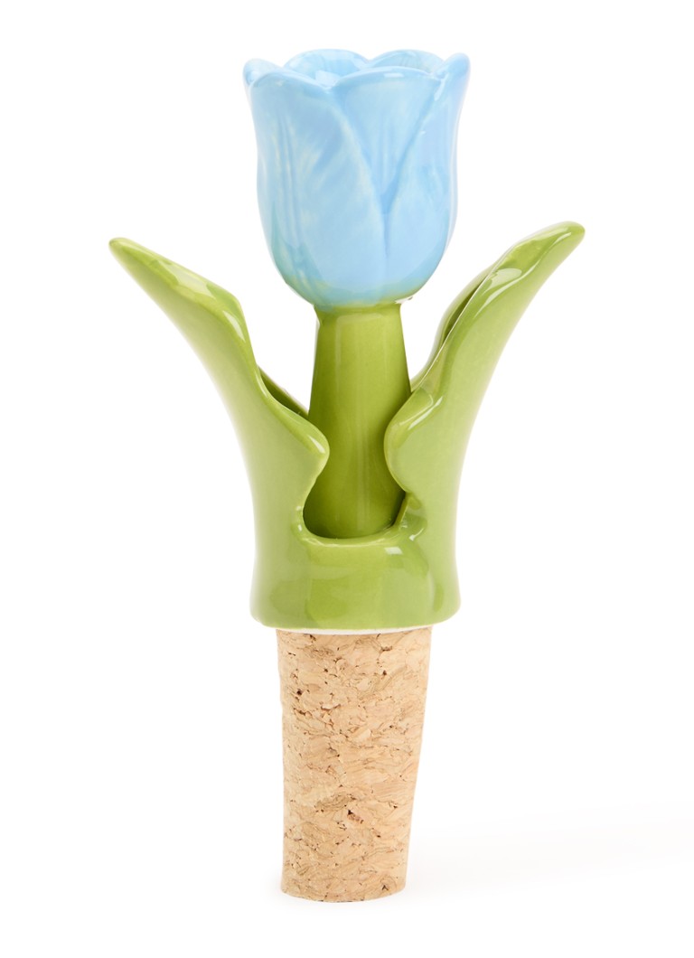&Klevering Tulip wijnstopper Lichtblauw - Deal