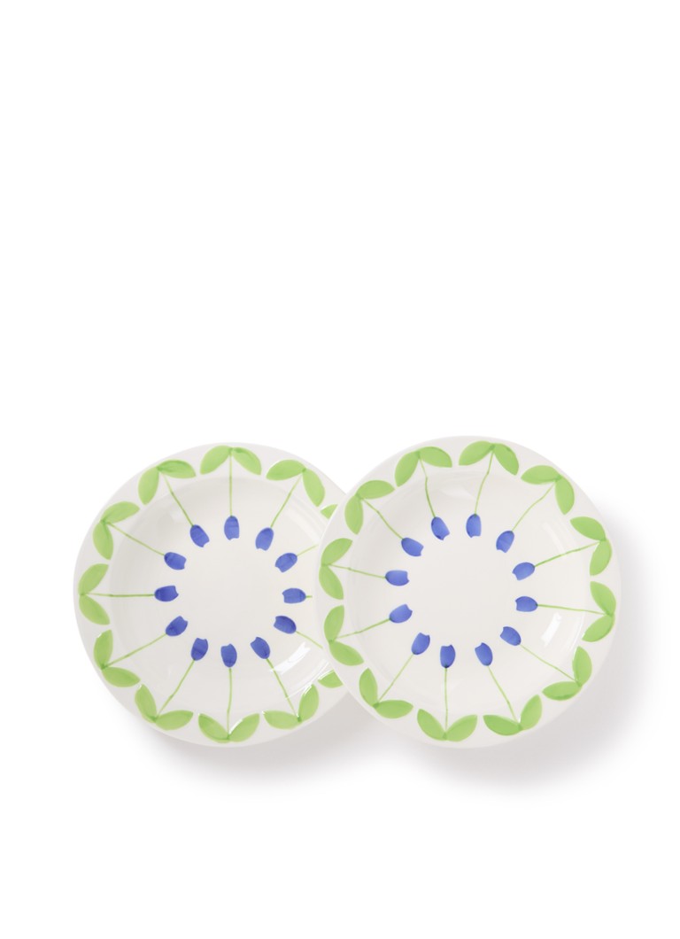 &Klevering Folk pastabord 22,5 cm set van 2 Wit - Deal