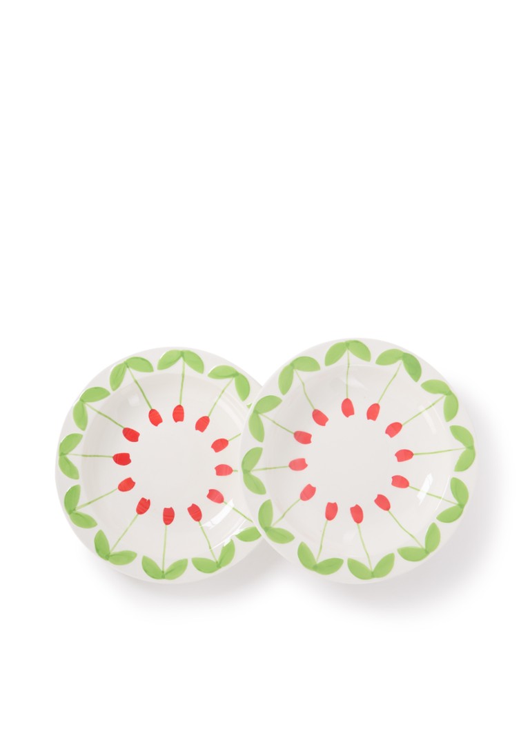 &Klevering Folk pastabord 22,5 cm set van 2 Wit - Deal