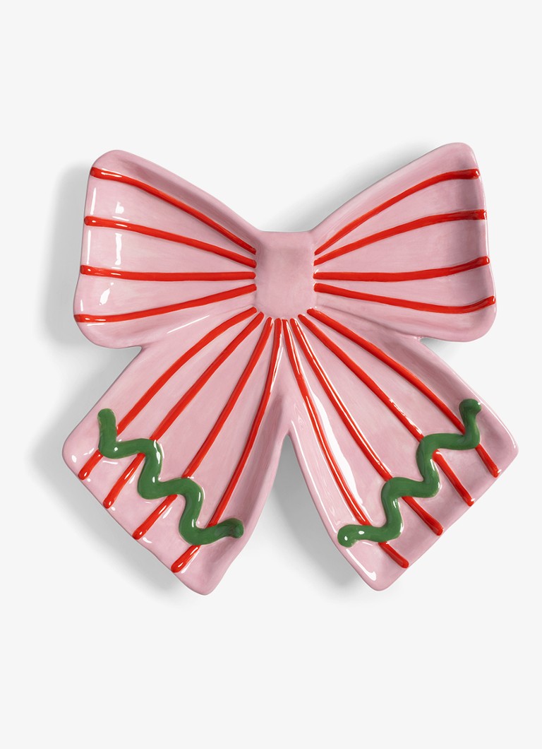 &Klevering Lint bord van keramiek 22 cm Multicolor - Deal
