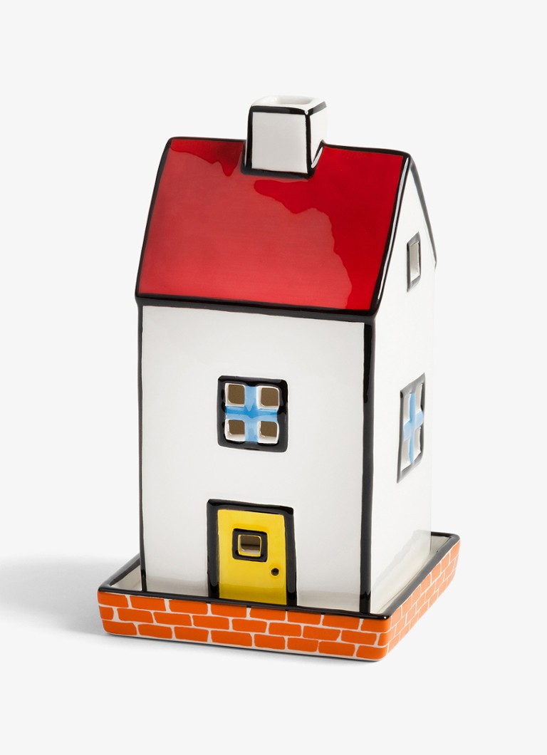 &Klevering Waxinelichthouder 17,5 cm Wit - Deal