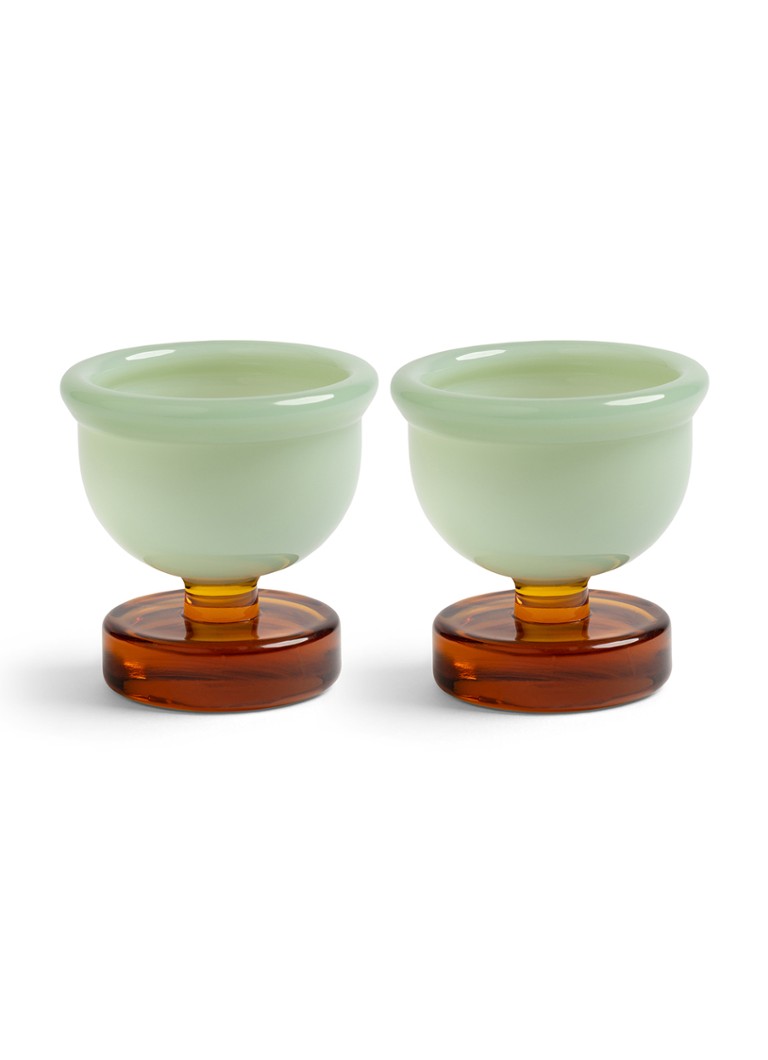 &Klevering Cantine eierdop 5,5 cm set van 2 Turquoise - Deal