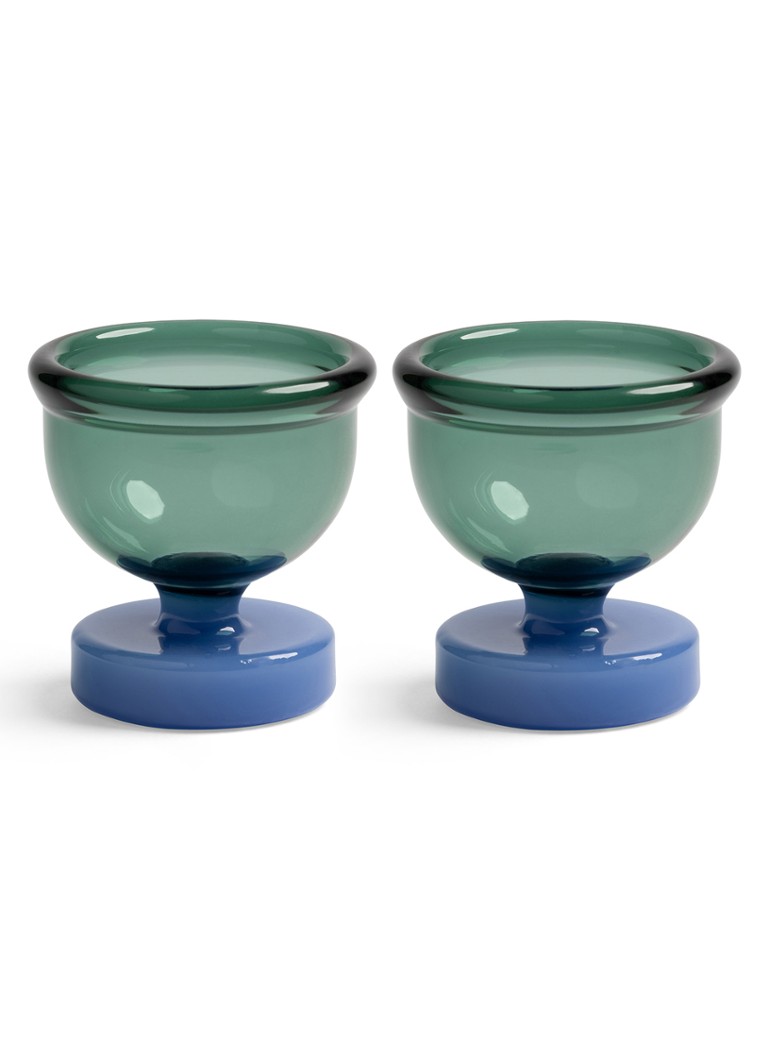 &Klevering Cantine eierdop 5,5 cm set van 2 Donkergroen - Deal