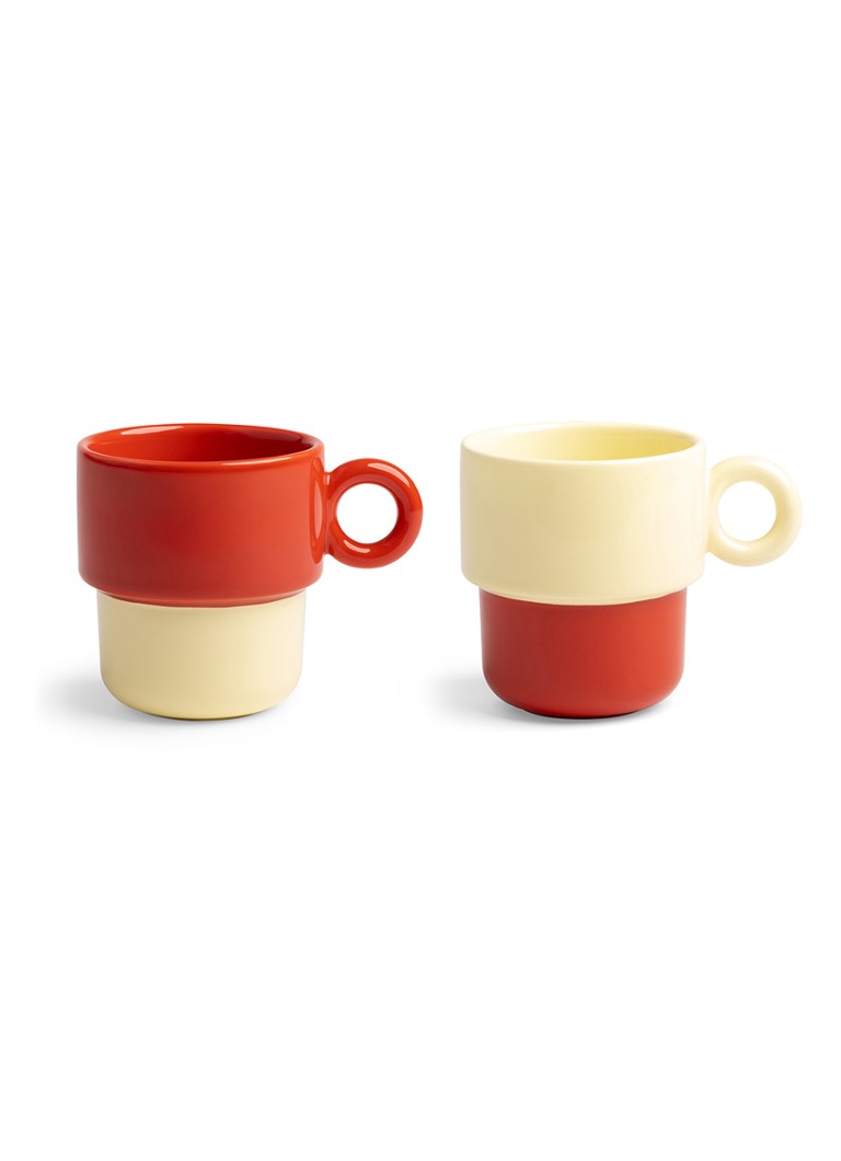 &Klevering Chiquito kopje 20 cl set van 2 Rood - Deal