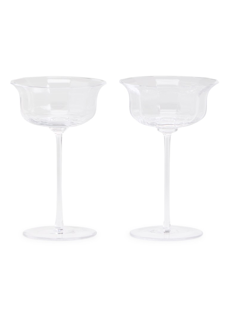 &Klevering Mano coupe 20 cl set van 2 Transparant - Deal