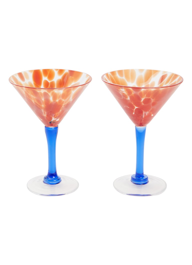 &Klevering Rialto coupe 15 cl set van 2 Rood - Deal