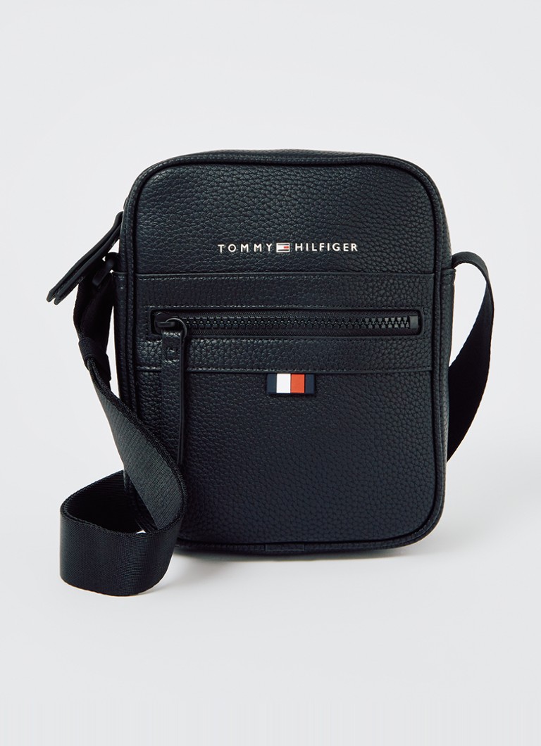 Tommy Hilfiger Heren Essential Reporter crossbodytas met logo in de kleur Zwart