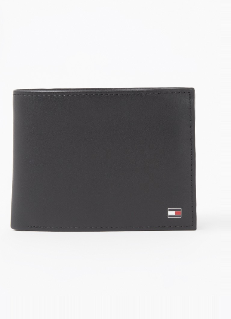 Tommy Hilfiger Heren Eton portemonnee van leer in de kleur Zwart