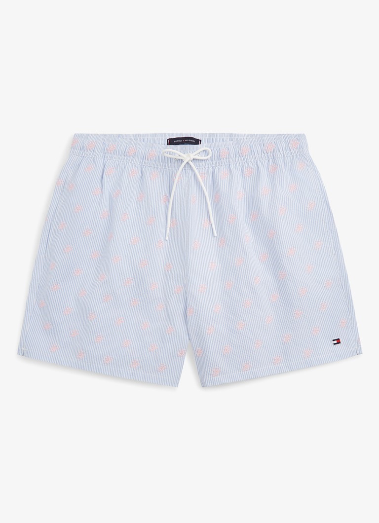 Tommy Hilfiger Heren Zwemshorts met streepprint in de kleur Multicolor
