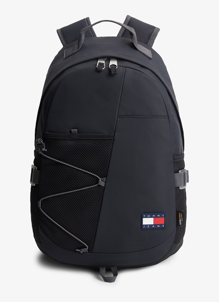 Tommy Hilfiger Heren Rugzak met logo in de kleur Diepzwart