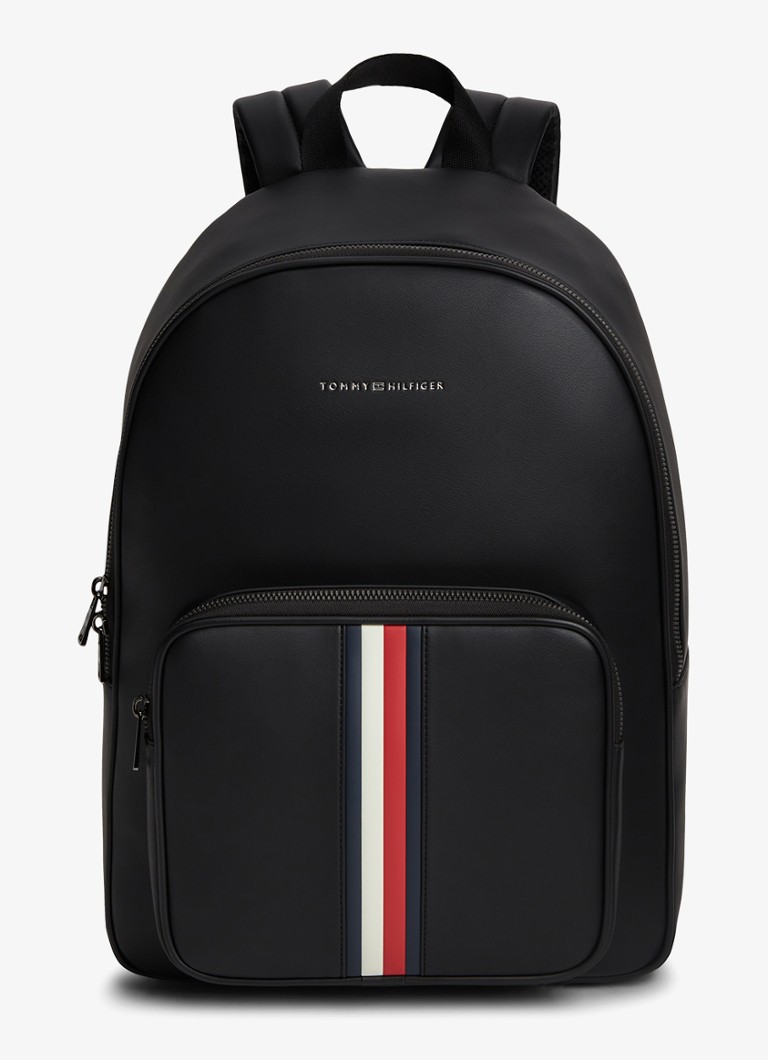 Tommy Hilfiger Heren Rugzak met logo in de kleur Diepzwart