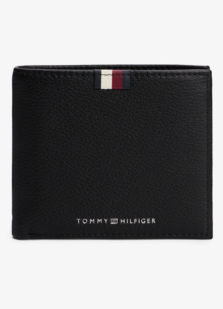Tommy Hilfiger Heren Portemonnee met logo in de kleur Diepzwart