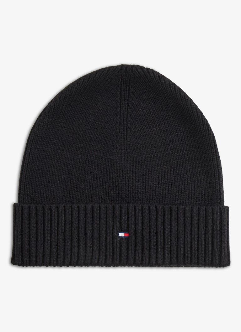 Tommy Hilfiger Heren Muts en sjaal in giftbox in de kleur Zwart