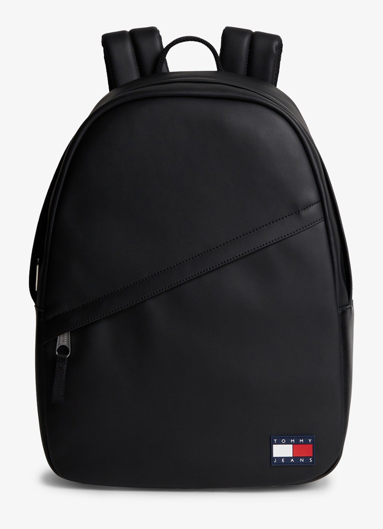 Tommy Hilfiger Heren Rugzak met logo in de kleur Diepzwart