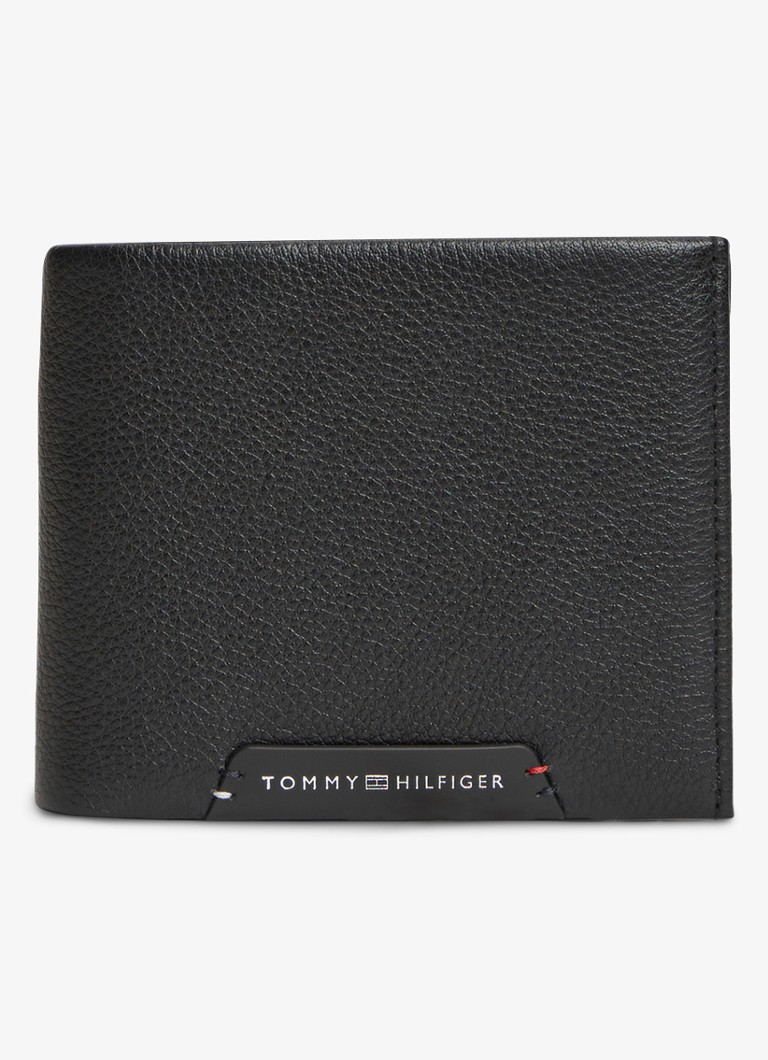 Tommy Hilfiger Heren Portemonnee met logo in de kleur Diepzwart