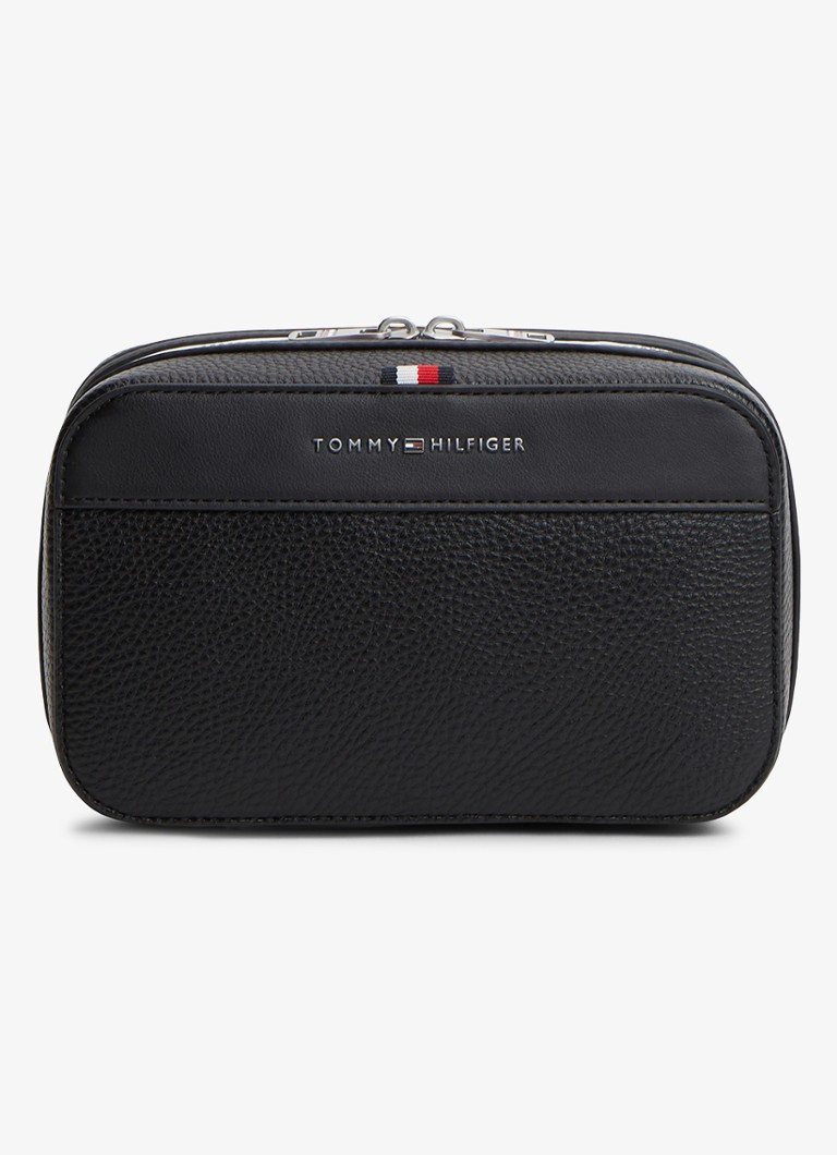 Tommy Hilfiger Toilettas met logo Diepzwart - Deal