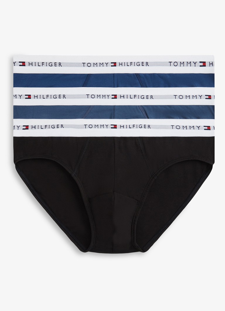 Tommy Hilfiger Heren Slip met logoband in 3-pack in de kleur Multicolor