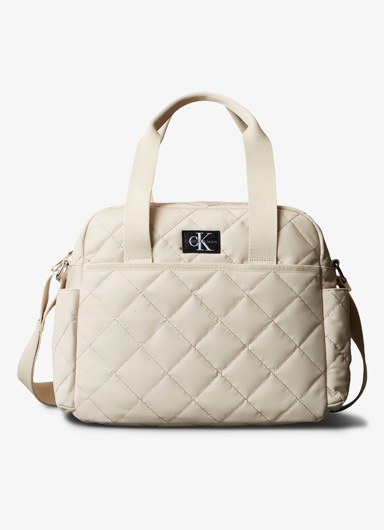 Calvin Klein Luiertas met logo Beige - Deal