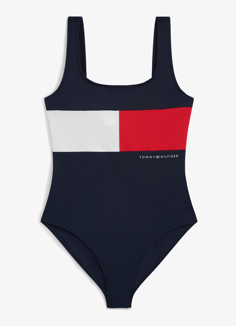 Tommy Hilfiger Meisjes ONE PIECE in de kleur Donkerblauw