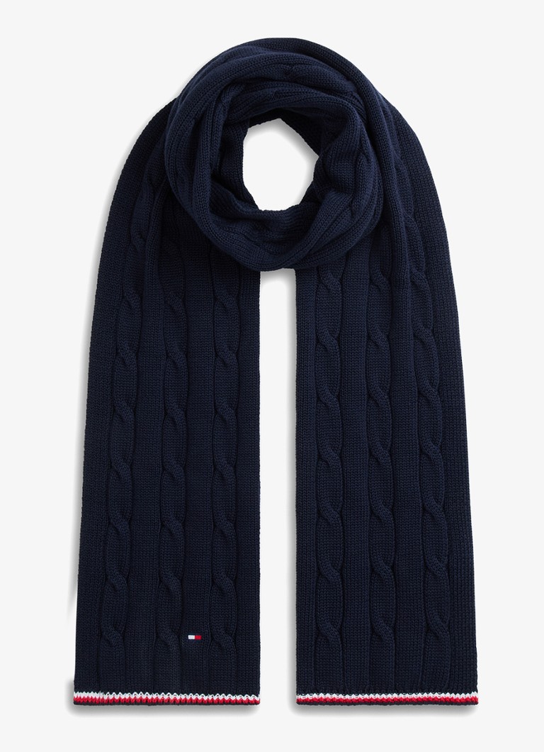 Tommy Hilfiger Meisjes Muts en sjaal in giftbox in de kleur Donkerblauw