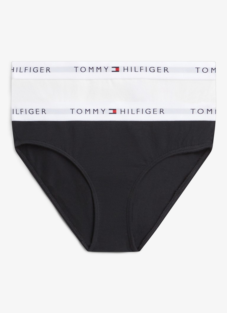 Tommy Hilfiger Meisjes Slip met logoband in 2-pack in de kleur Multicolor