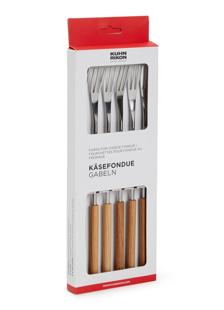 Kuhn Rikon Kaasfondue vork set van 6 Beige - Deal