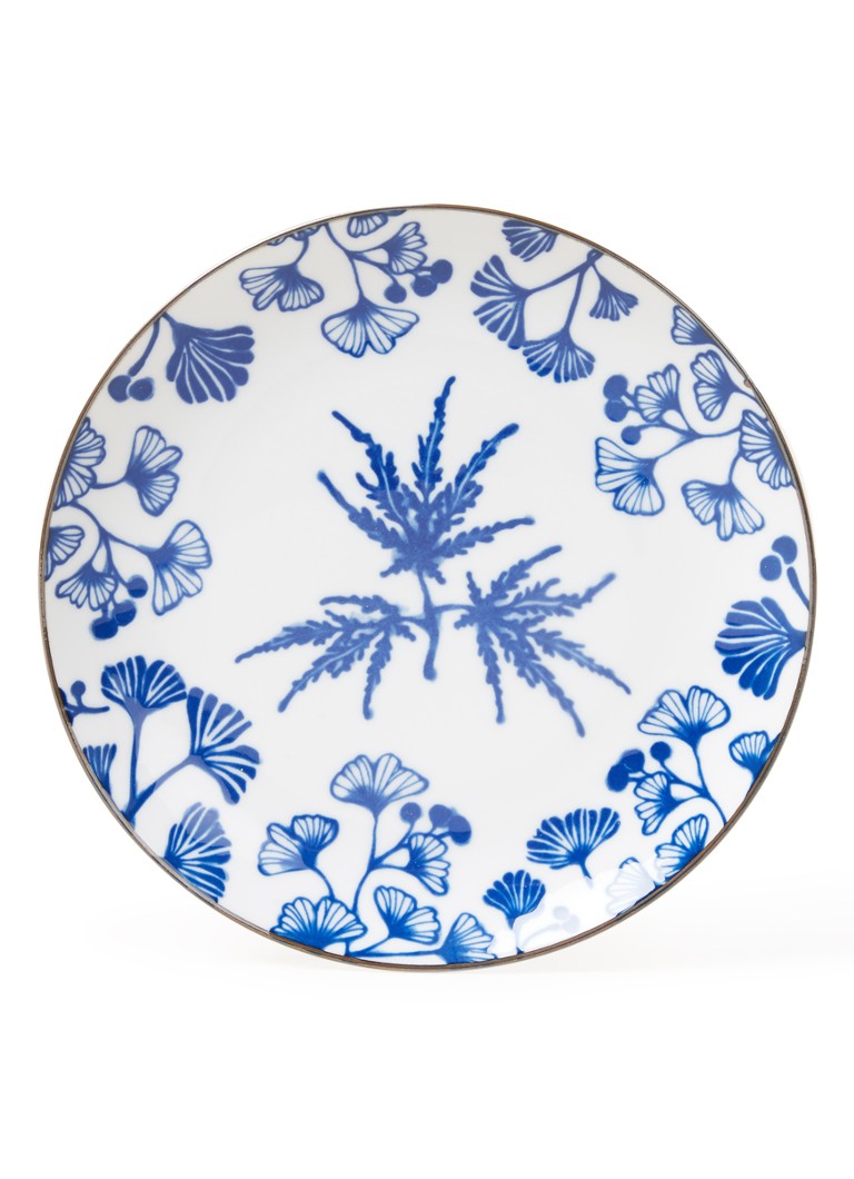 Tokyo Design Studio Flora Japonica Maple ontbijtbord 20,5 cm Donkerblauw - Deal