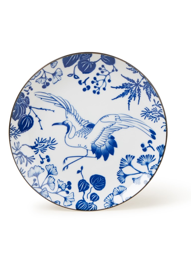 Tokyo Design Studio Flora Japonica Crane ontbijtbord 20,5 cm Wit - Deal