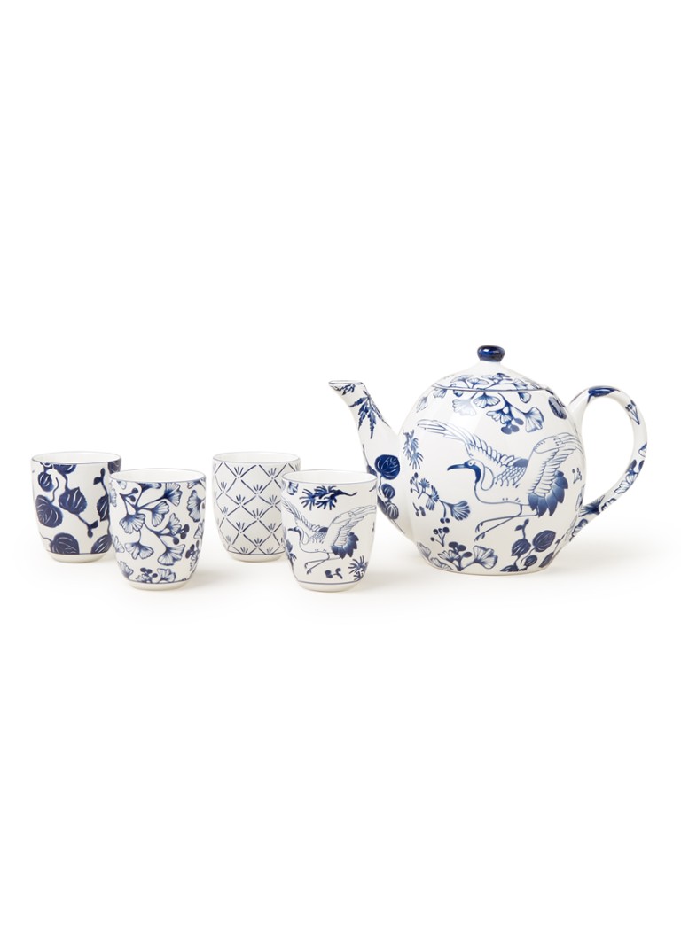 Tokyo Design Studio Flora Japonica theeset 5-delig Wit - Deal