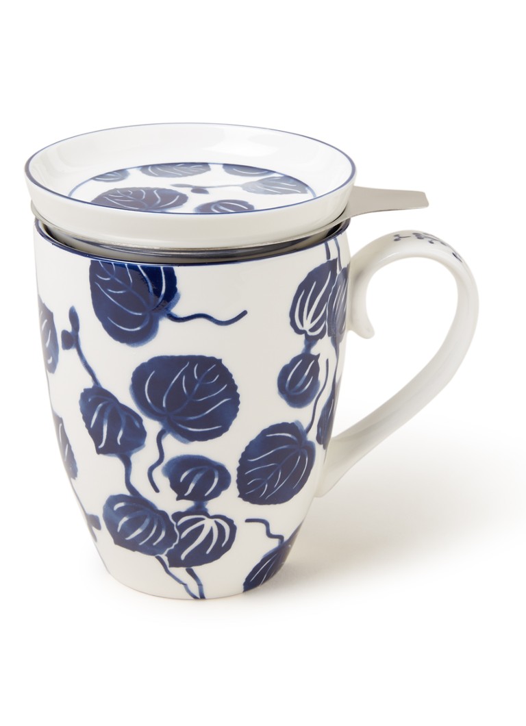 Tokyo Design Studio Flora Japonica Ivy mok met theezeef 3-delig Wit - Deal