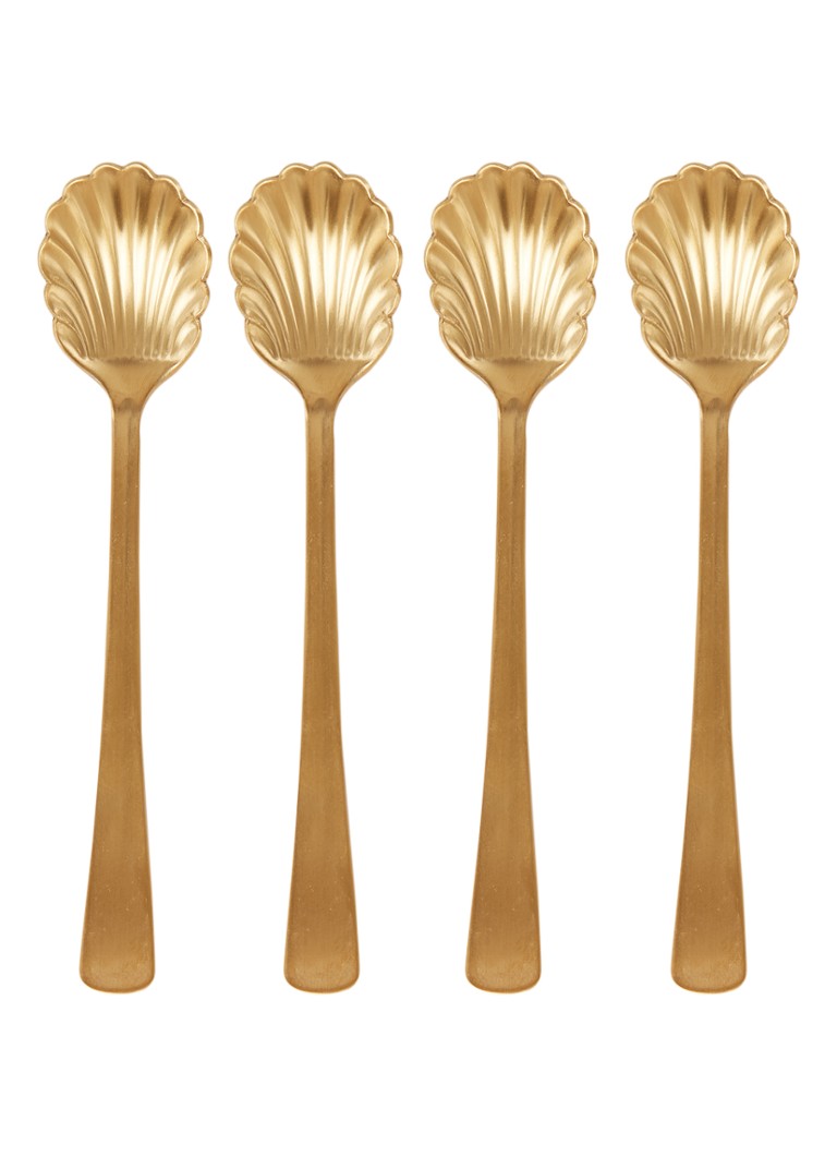 Urban Nature Culture Koffielepel in set van 4 Goud - Deal