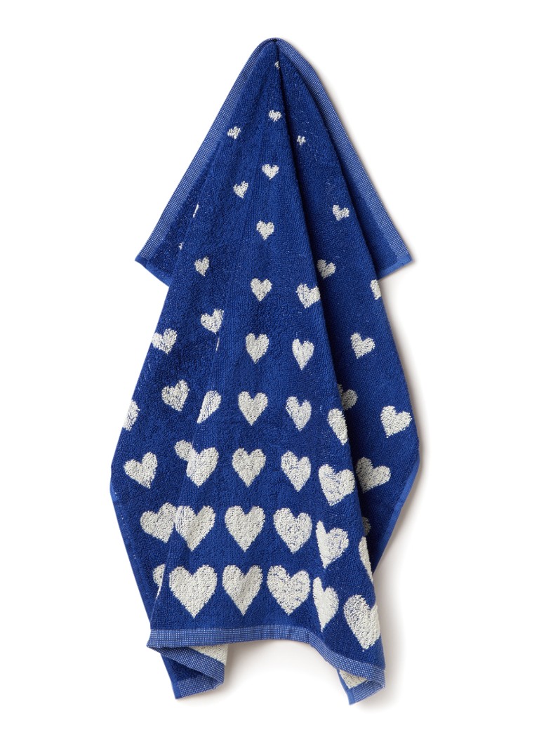 Bunzlau Castle Hearts keukendoek van katoen 53 x 60 cm Blauw - Deal