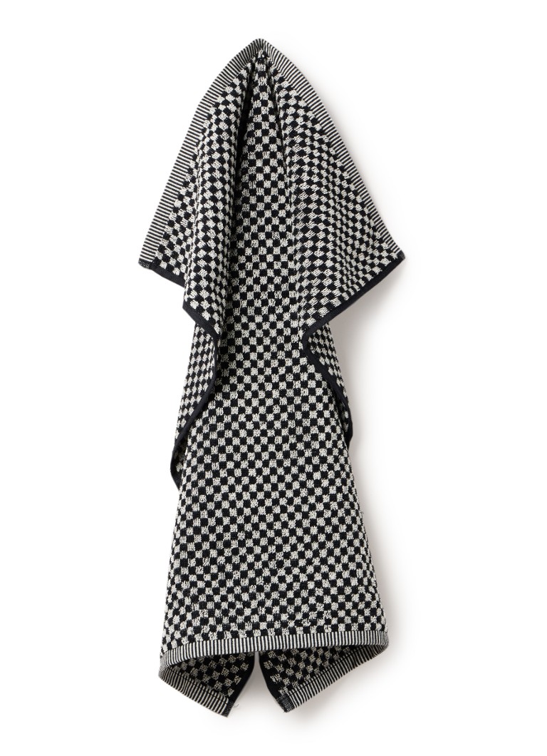 Bunzlau Castle Small Check keukendoek van katoen 50 x 60 cm Zwart - Deal