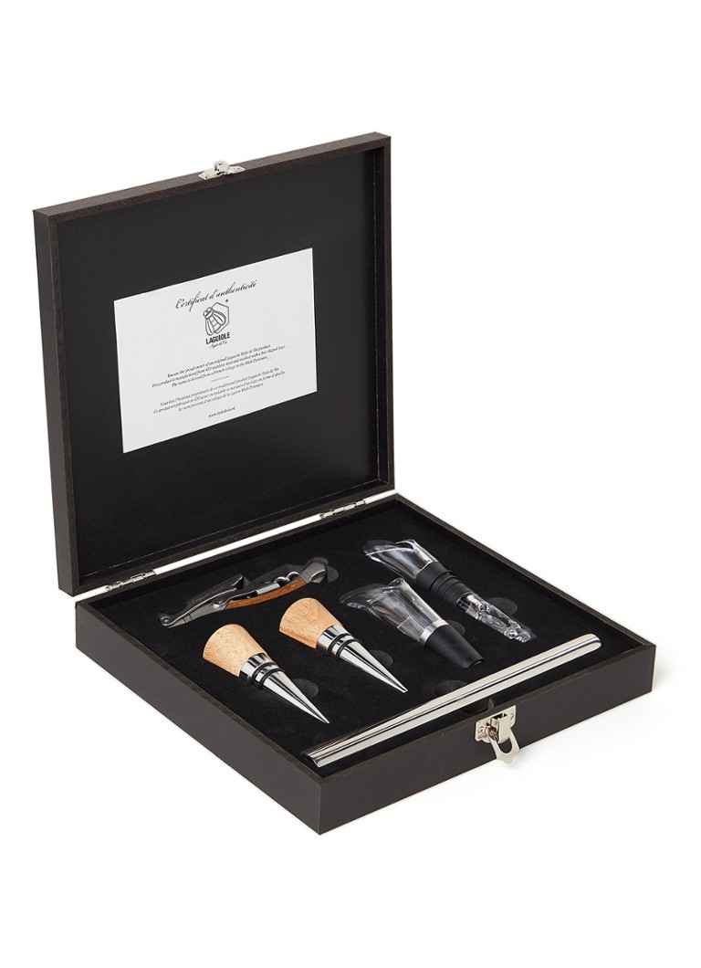 Laguiole Style de Vie Wijnset 5-delig Zwart - Deal