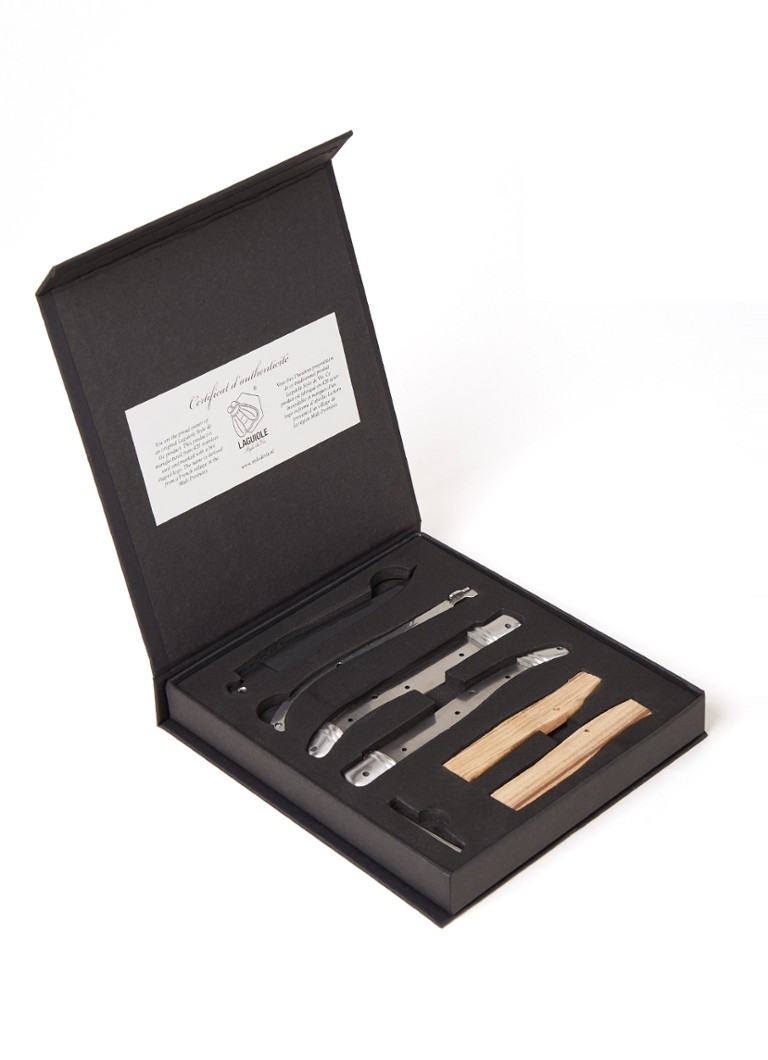 Laguiole Style de Vie Maak je eigen Laguiole zakmes 9,5 cm giftset Zilver - Deal