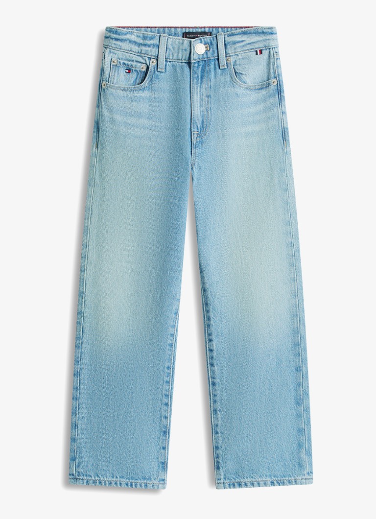 Tommy Hilfiger Jongens Loose fit jeans met steekzakken in de kleur Indigo