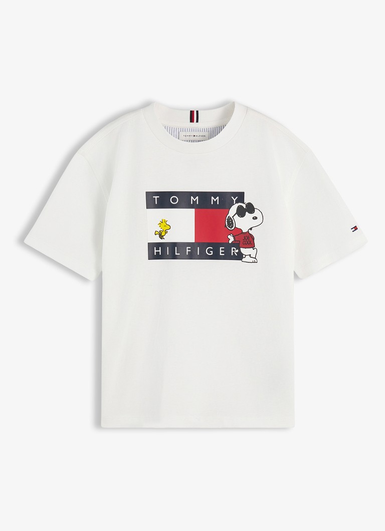 Tommy Hilfiger Meisjes Peanuts® T-shirt met logo in de kleur Wit