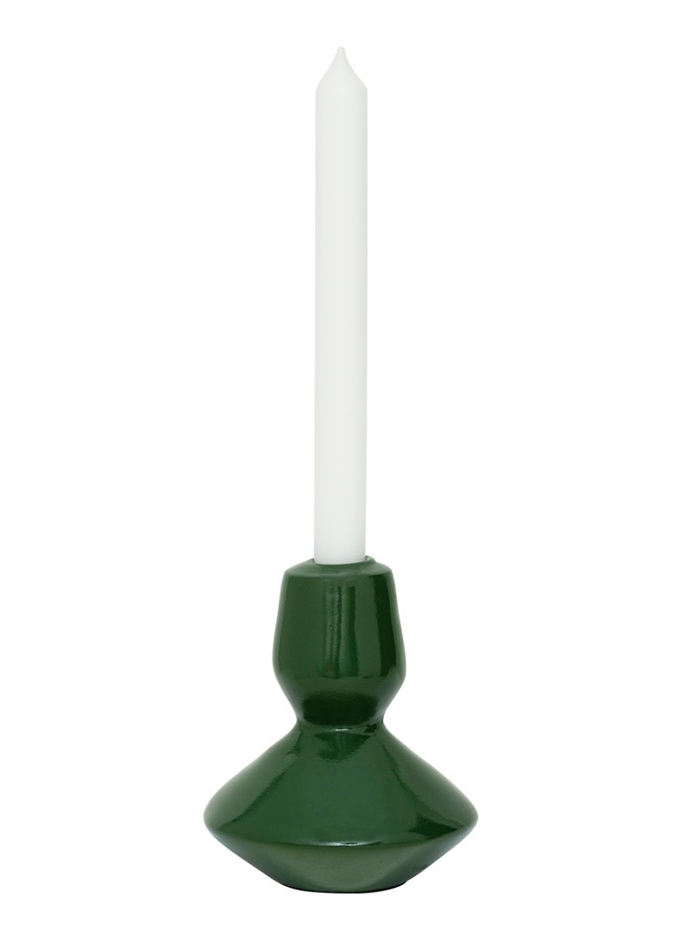 Urban Nature Culture Logan kandelaar 14 cm Groen - Deal