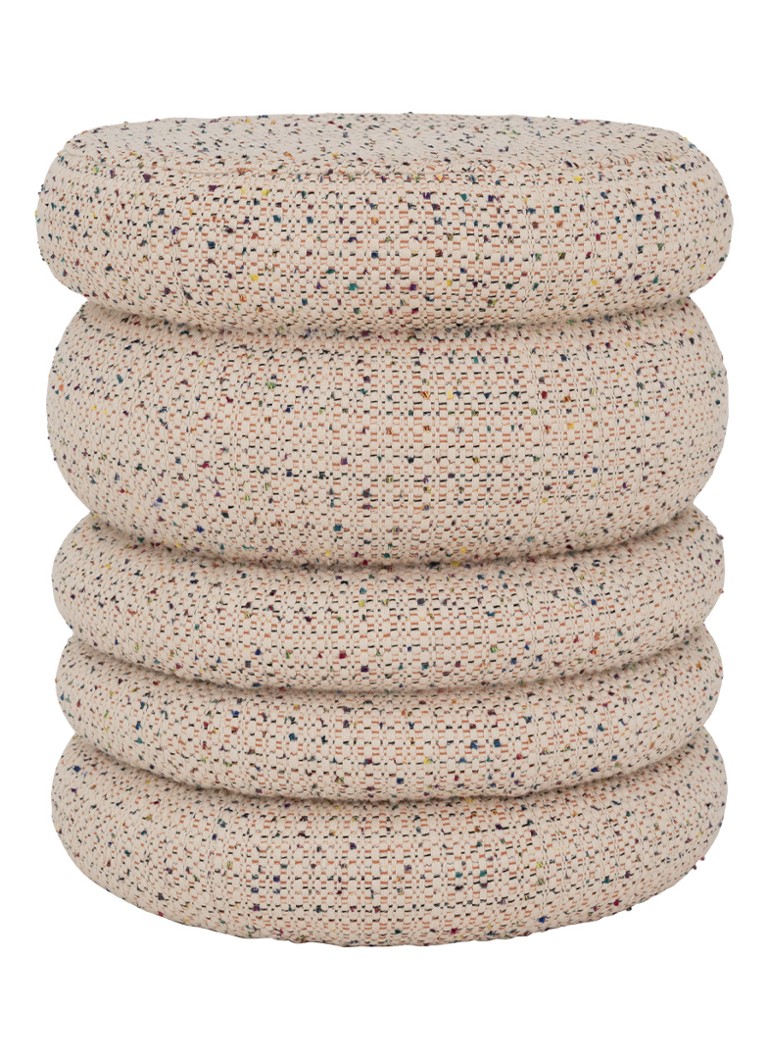 Urban Nature Culture Cinco poef 43 cm Gebroken wit - Deal