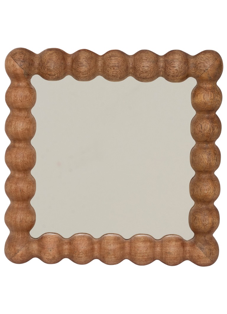 Urban Nature Culture Sot spiegel 25 x 25 cm Bruin - Deal