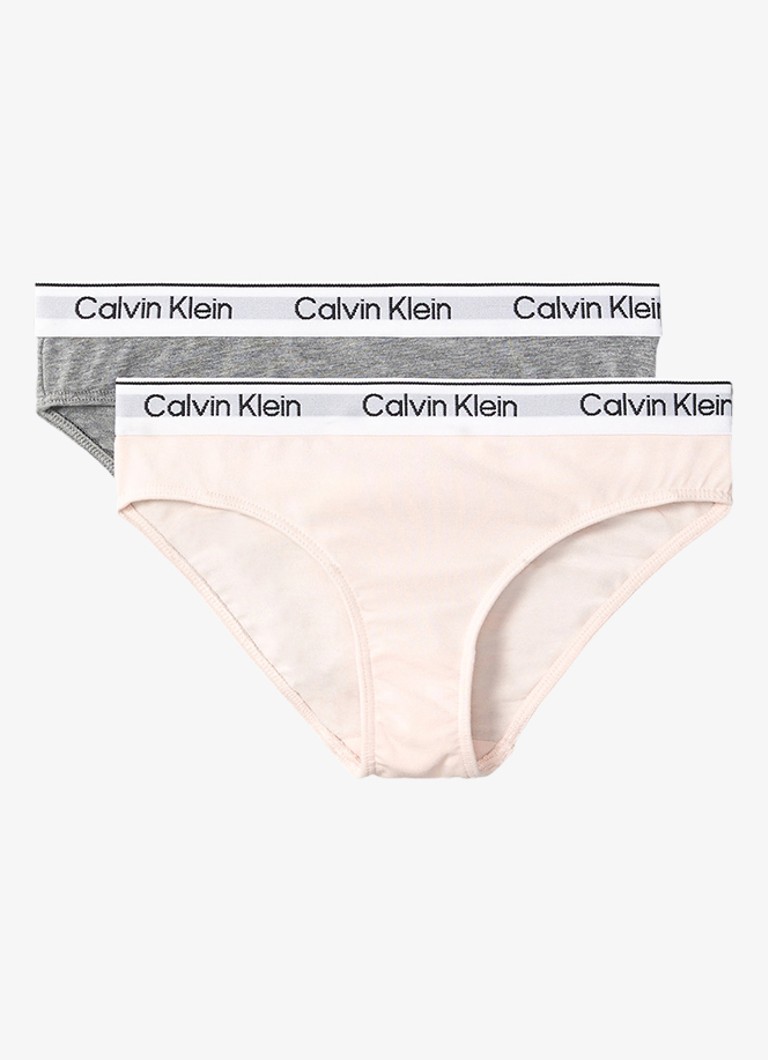 Calvin Klein Meisjes Modern hipster in 2-pack in de kleur Lichtroze