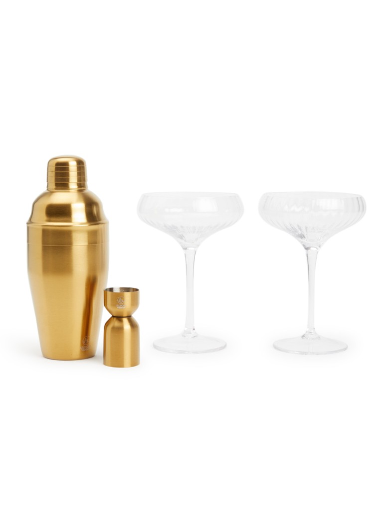 Leopold Vienna Arinto Martini cocktailset 4-delig Goud - Deal
