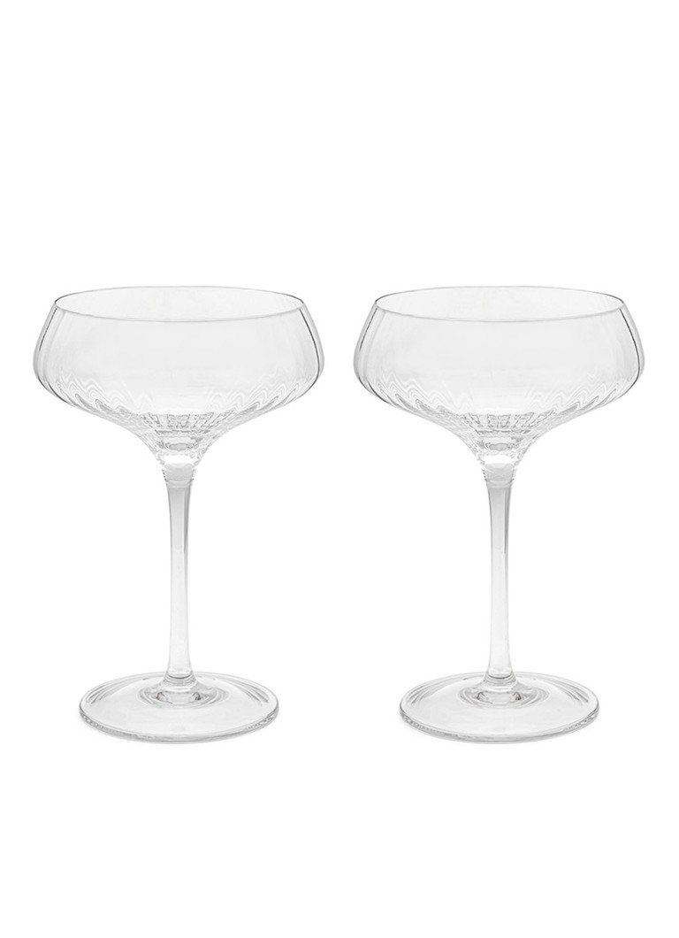 Leopold Vienna Arinto martini cocktailglas set van 2 Transparant - Deal