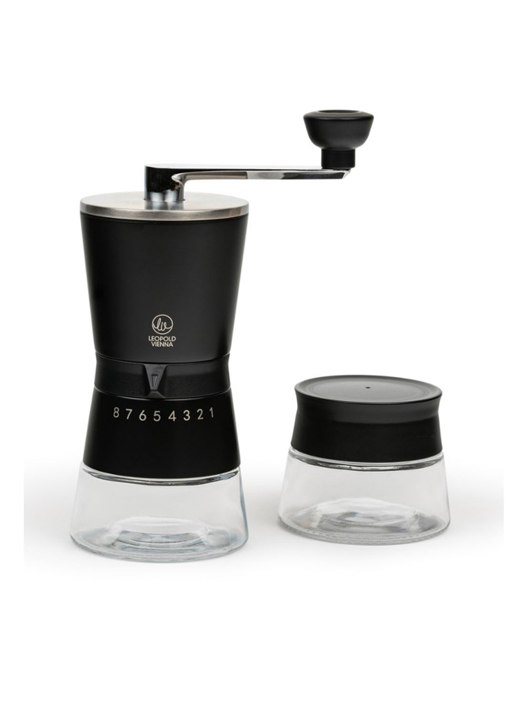 Leopold Vienna Bologna koffiemolen in giftset Zwart - Deal